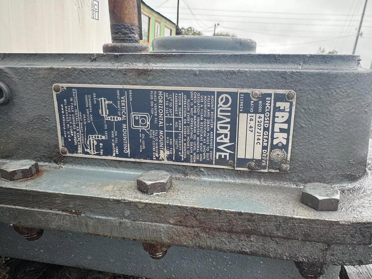 Used Falk 4207 J14 C Geardrive, Ratio: 14.47:1, 1-5/8” Shaft