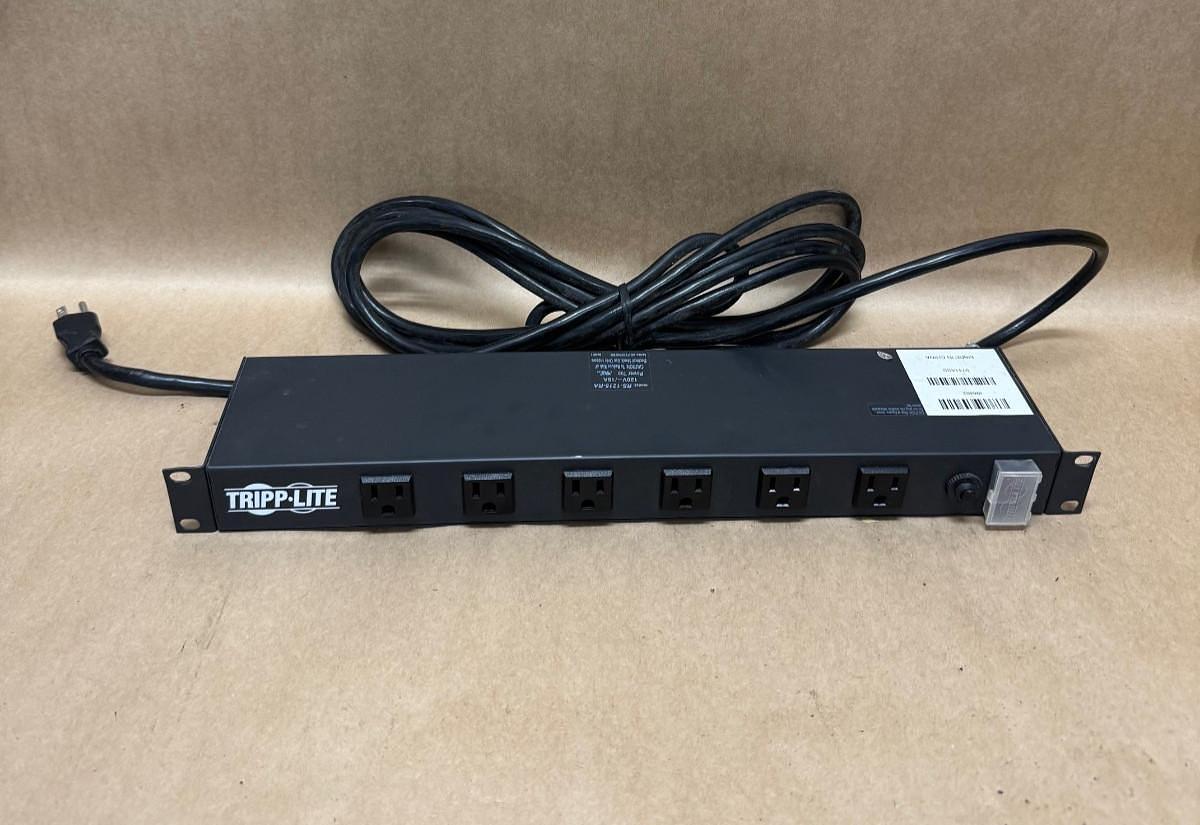 Used Tripp Lite RS-1215-RA 12 Outlet Surge Protector/ Power Strip