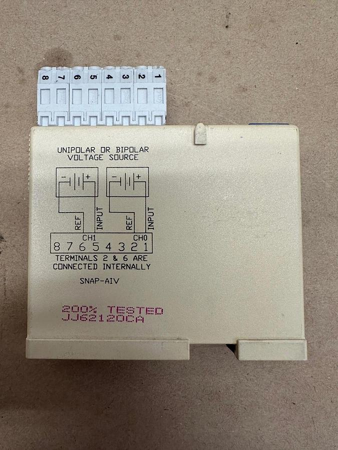 Used OPTO 22 SNAP-AIV 2 Channel Voltage Input