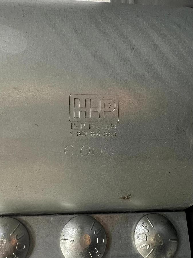 Used H-P Products 6.000 Coupling 3 Bolt, 6” Diameter