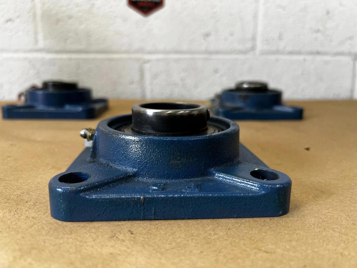 Used FS F207 Flange Mount Bearings - Lot of 3