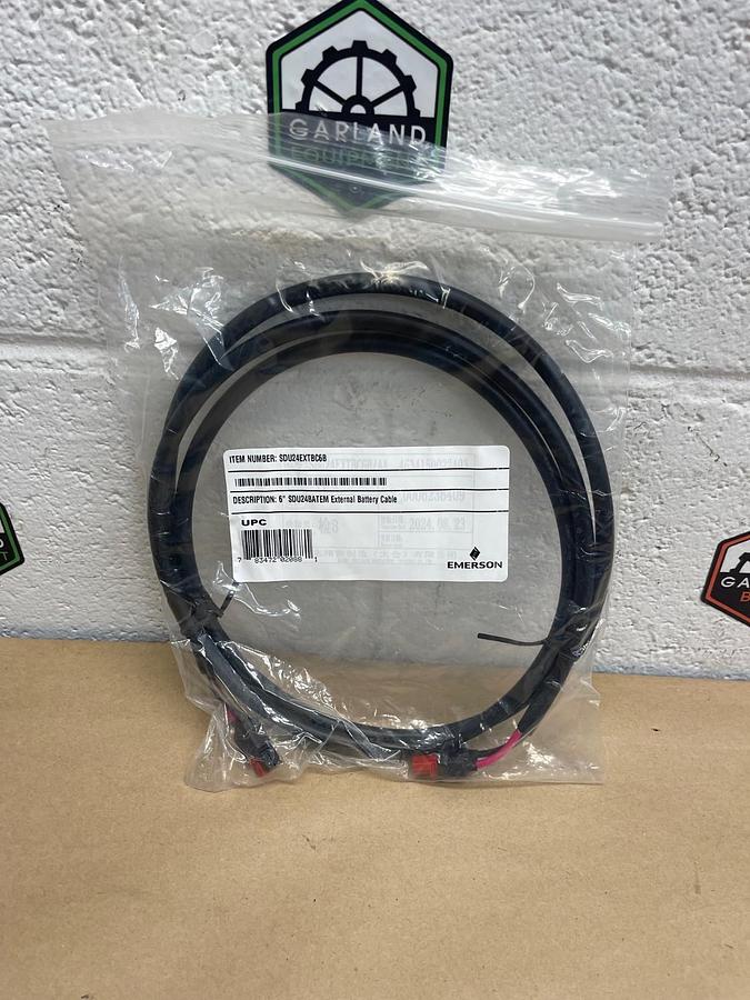 Used Emerson SDU24EXTBC6B, 6” External Battery Cable *NEW*