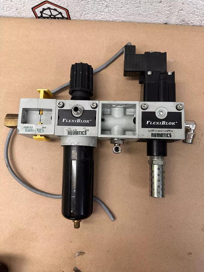 Used Numatics - S22E-03BKMT - FlexiBlok Quick Exhaust Valve with Filter/Regulator