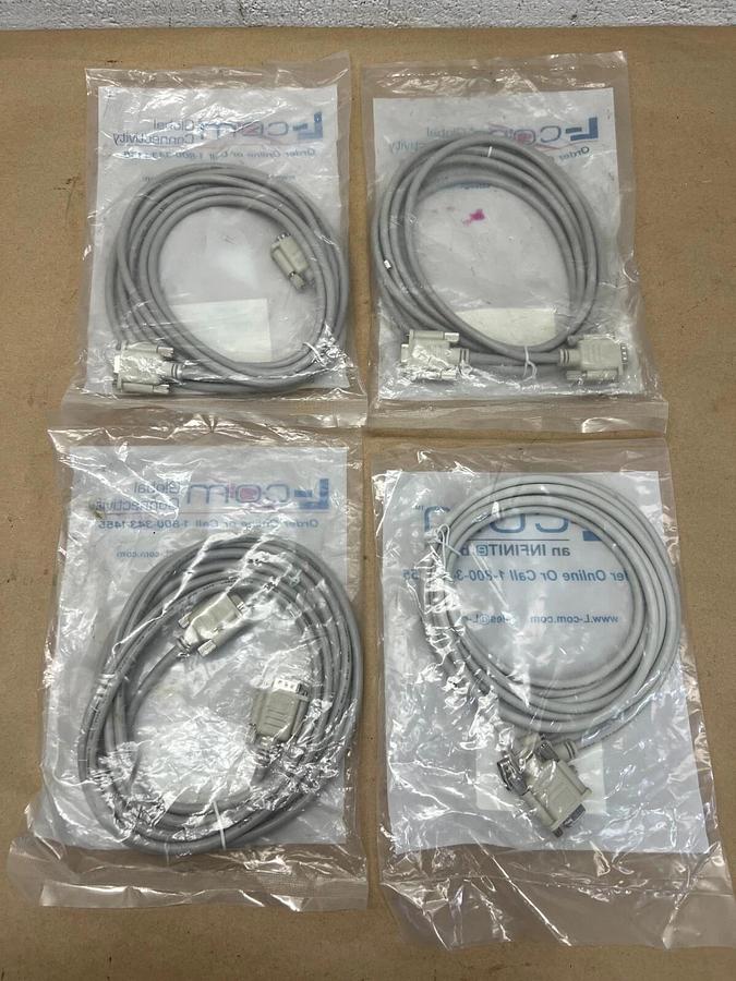 Used L-Com CS2N9MF-10 Sub Cable - Lot of 4