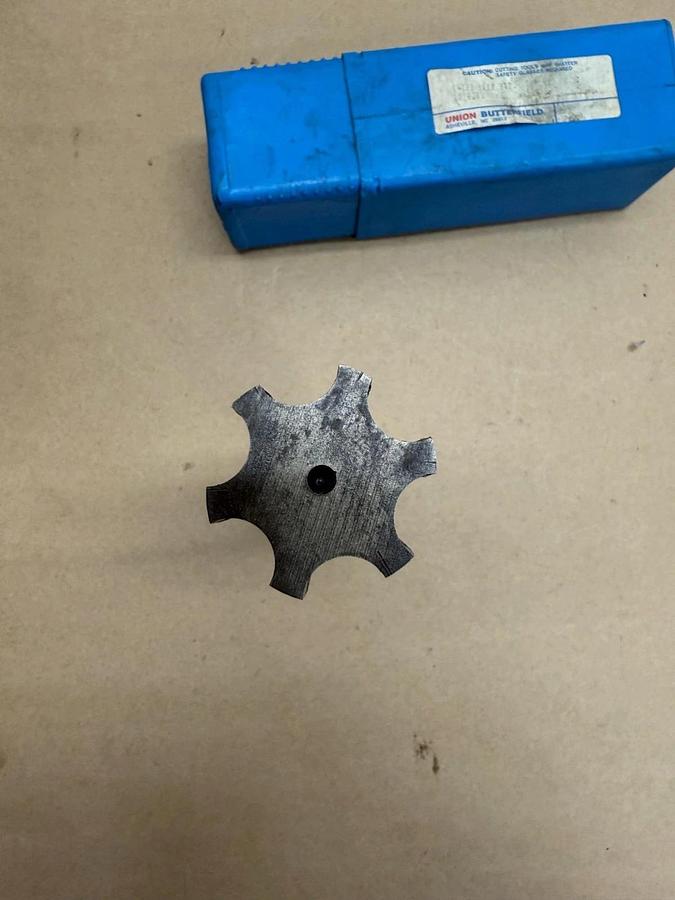 Used Union Butterfield  1-1/2 NF 12 , Flute Plug Tap, HSH GS4