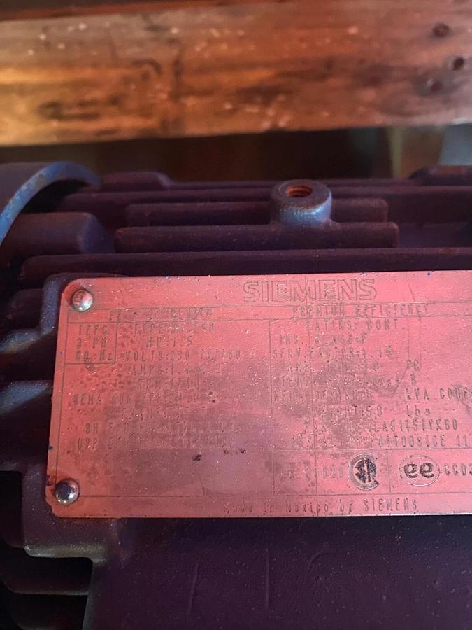 Used Carolina Conveying 10” Rotary Airlock Feeder w/ Siemens Motor 1.5HP, 1740 RPM