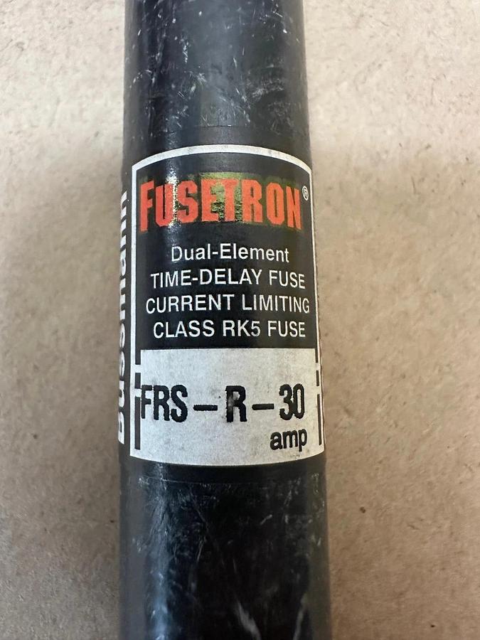 Used FuseTron FRS-R-30 Time Delay 30A Fuse - Lot of 2