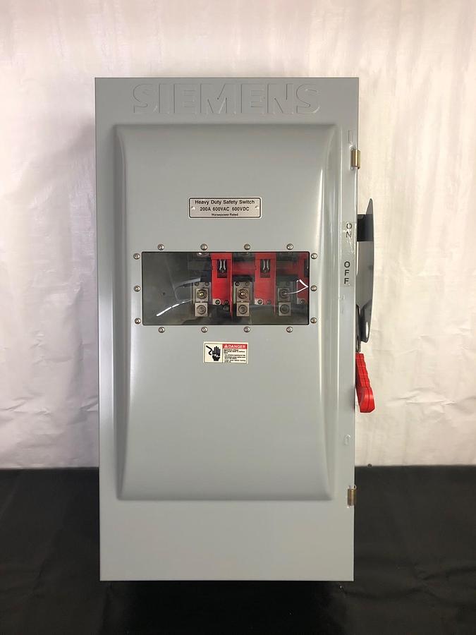 Siemens HNF364JW Heavy Duty Safety Switch, 200A 600VAC 600VDC *NEW*