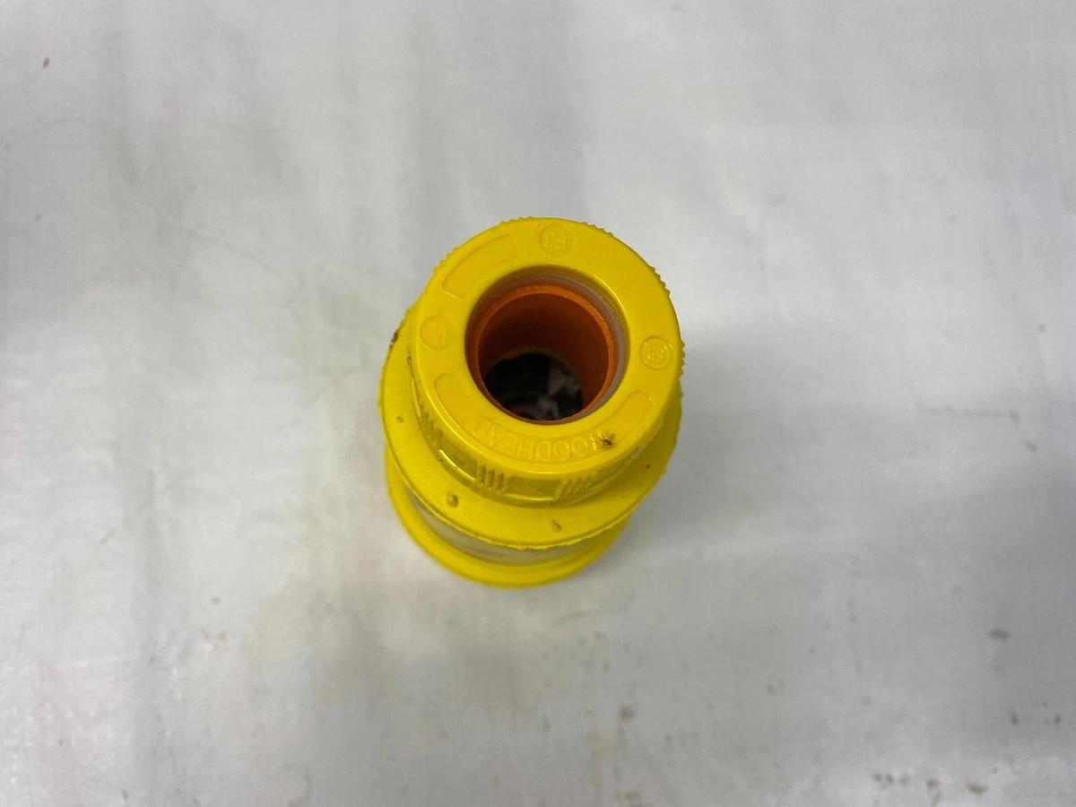 Used Woodhead 27W76 Connector-Watertite 3 Phase 480V (Yellow)