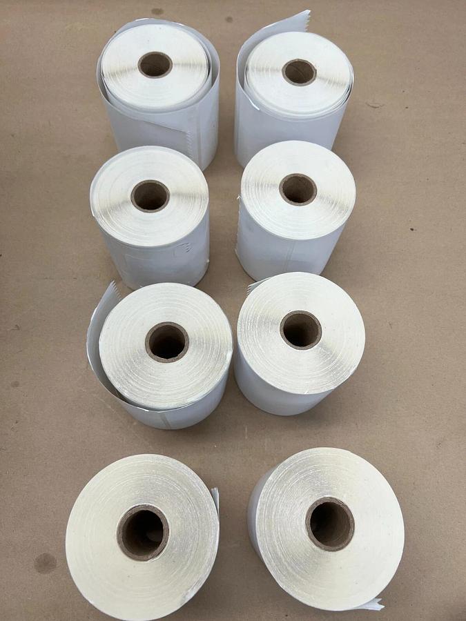 Uline S-7901 4 x 6 w/2 Tab Drct Therm Label (8 Rolls)