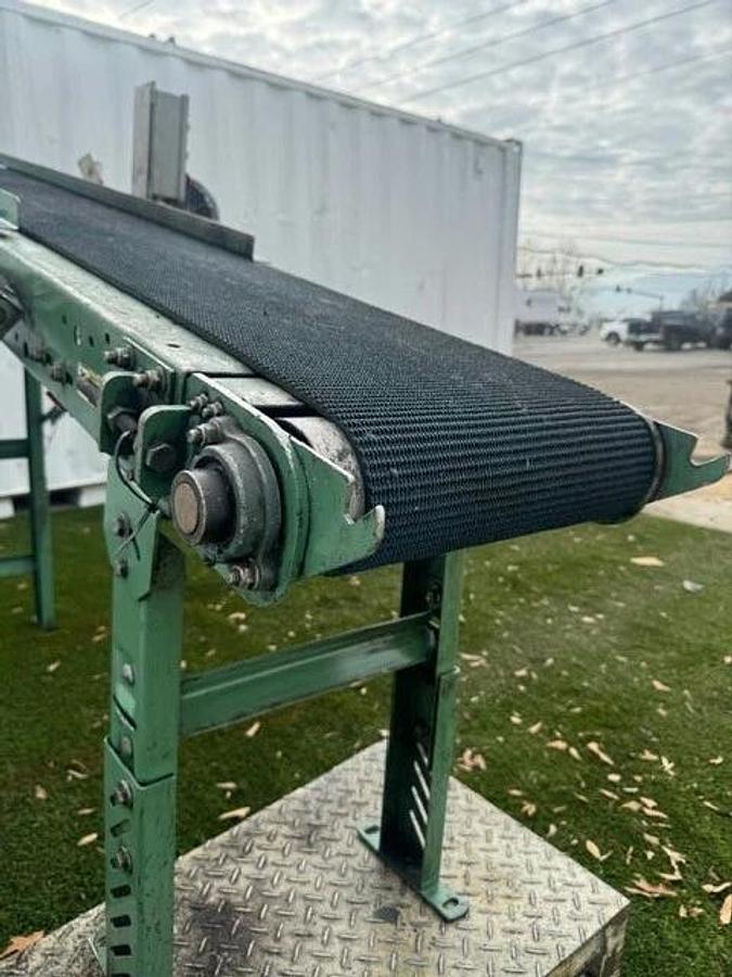 Used Roach Conveyors 537541, 13” x 7’ 7” Conveyor Set Up, w/ 1Hp 230/460 Motor