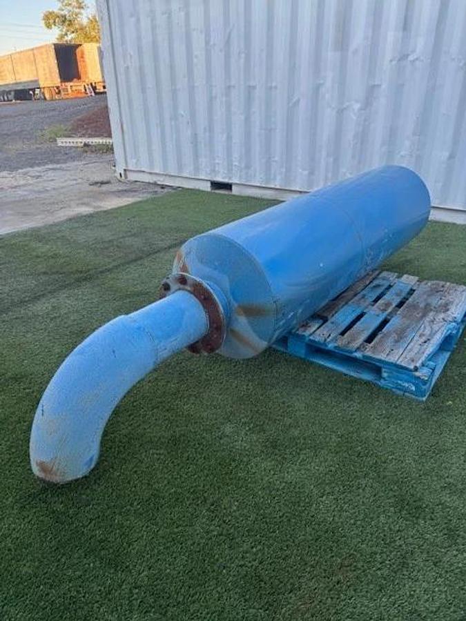 Used Industrial Silencer, 72”x24” Fan Silencer, 150 Gallon Tank, Dual 8” Outbores