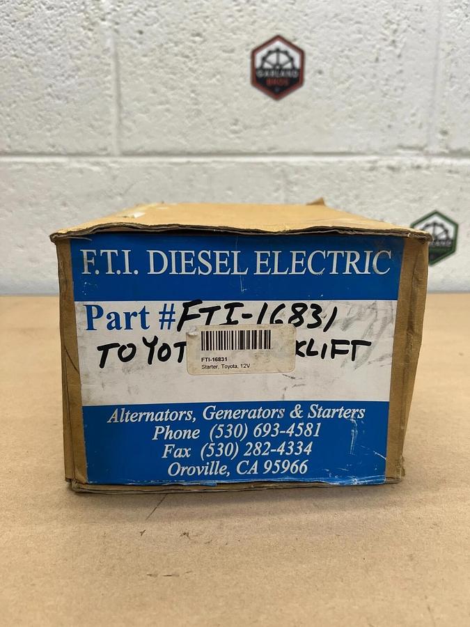 F.T.I. Diesel Electric FTI-16831 Toyota Forklift Starter