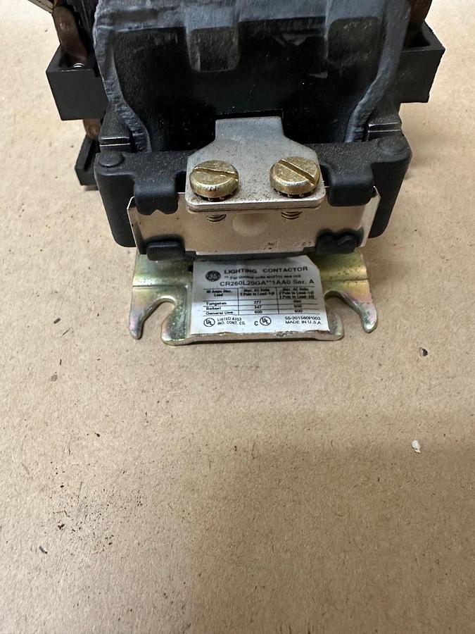 Used General Electric CR260L20GA361AA0 30A 6 Pole Lighting Contactor w/o Enclosure