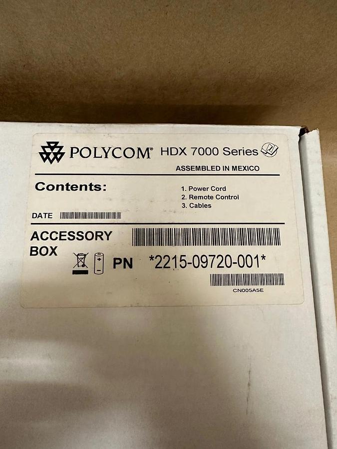 Used POLYCOM 2215-09720-001 HDX 7000 Series Accessory Box *NEW*