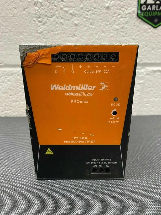 Used Weidmuller PRO MAX 480W, 20V 20A Power Supply