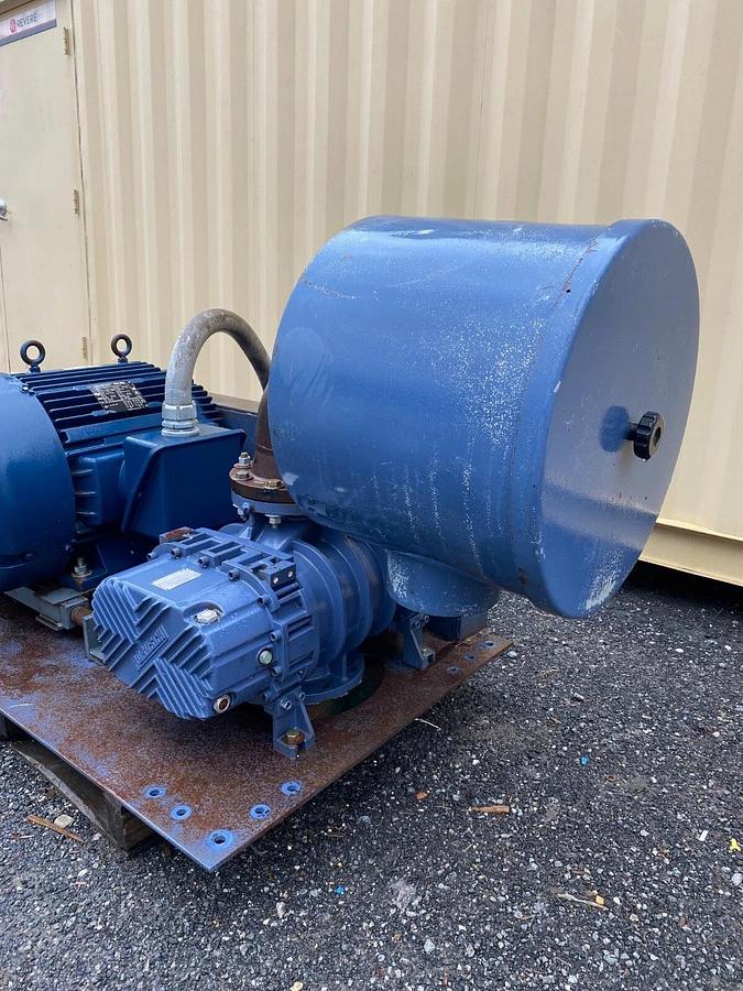 Used Robuschi RBS 85/V-UNI/ANSI Blower Package Marathon 100HP Motor HVM405TSTFS4001BT