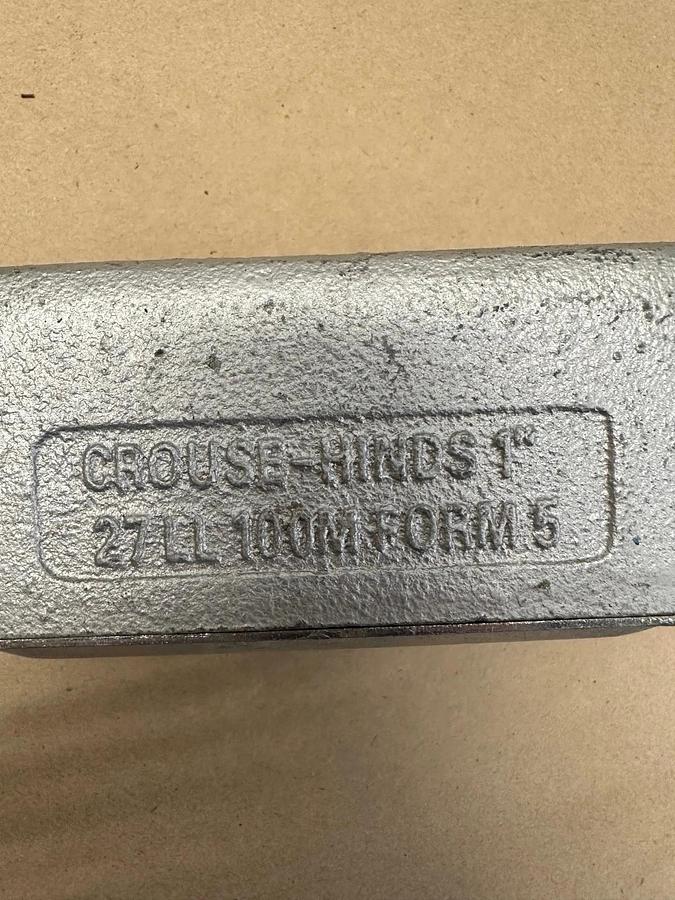 Used Crouse Hinds 27LL 100M Form 5, 1” Conduit - Lot of 2