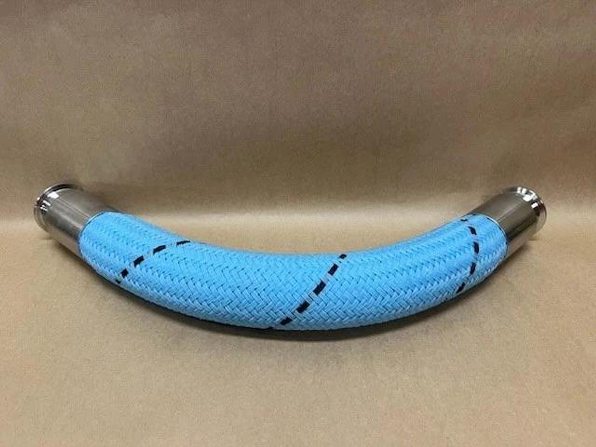 Used 25", PTFE Blue Polypro Braided Hose