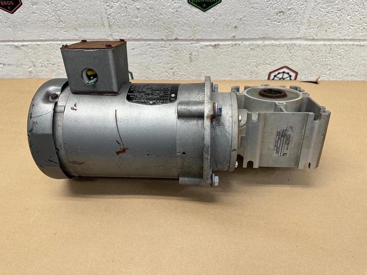 Used Nord SK1SI50 Flexbloc Worm Gear, Baldor KM3454 0.25Hp Motor @ 1725Rpm