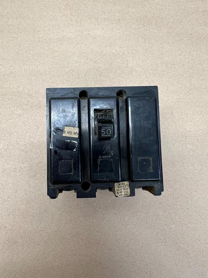 Used Westinghouse Breakers BAB3060H - 60A, LM-8476 - 60A, BA3050H - 50A - Lot of 3