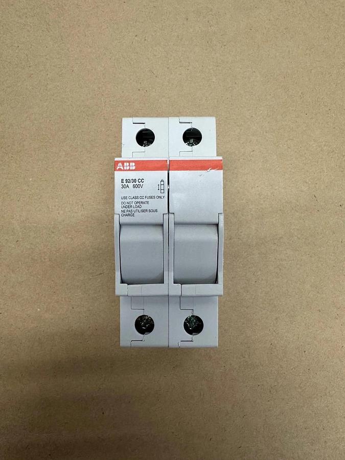 Used ABB E92/30CC Terminal Fuse Holder *NEW, FACTORY PACKAGING*