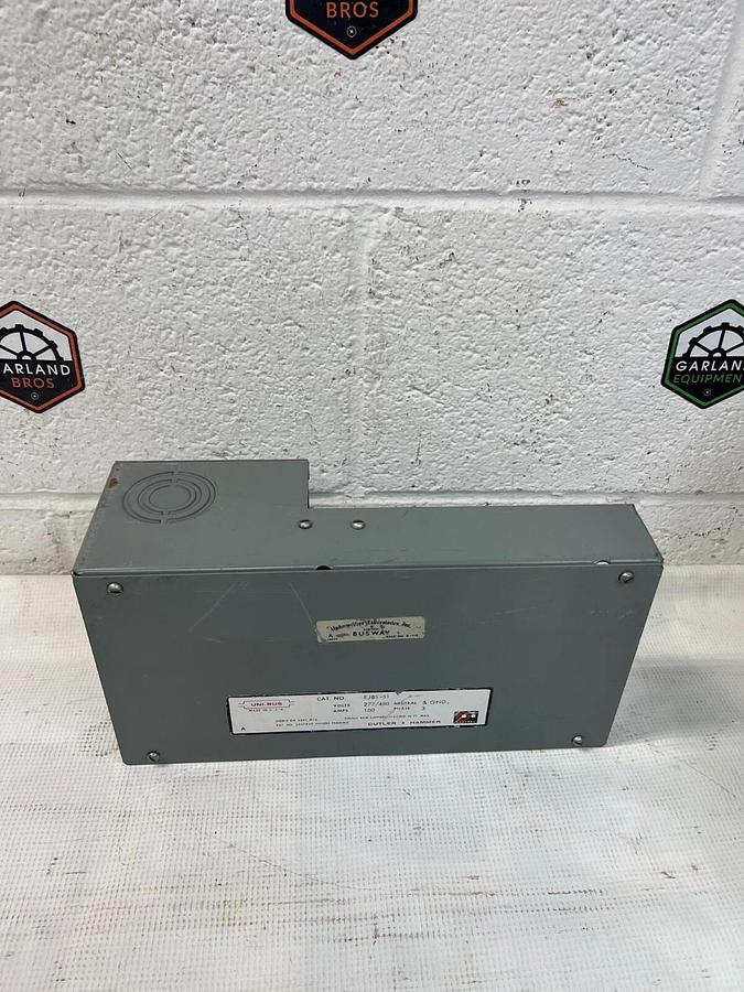 Used Cutler Hammer EJBS-51 277/480 Volts UNI-BUS Tap Box, 3 PH
