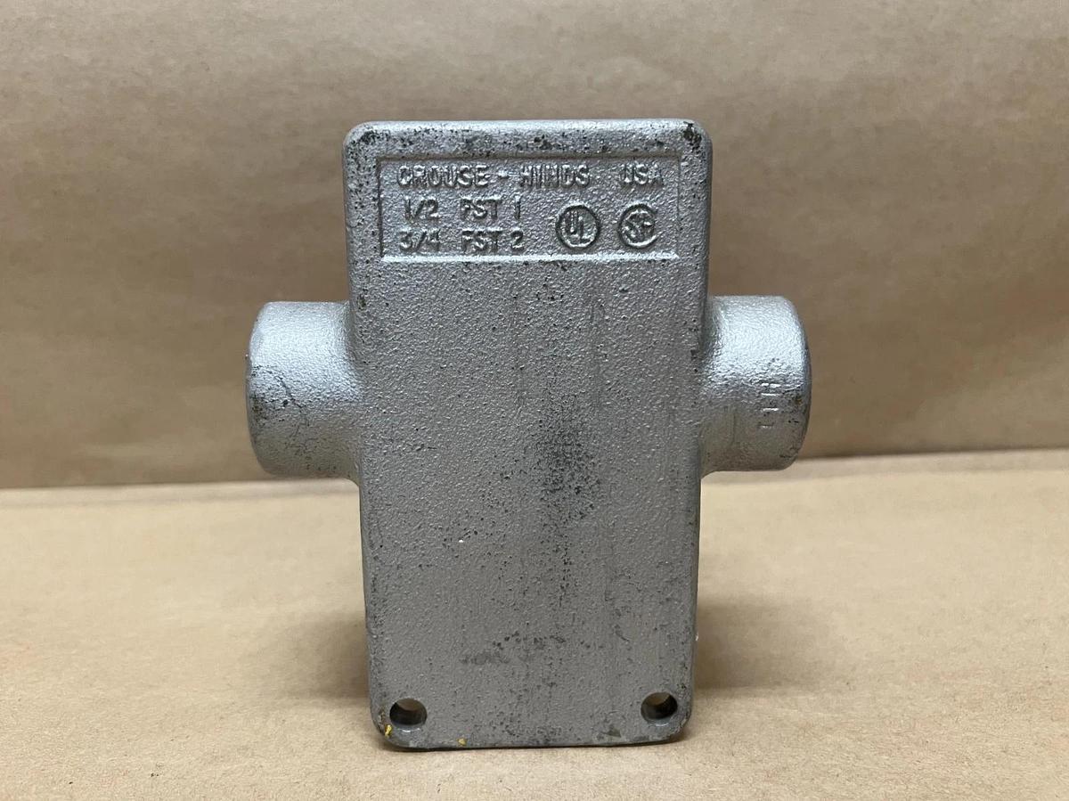 Used Crouse-Hinds 1/2 FST 1, 3/4 FST 2 Cast Device Box - Lot of 2