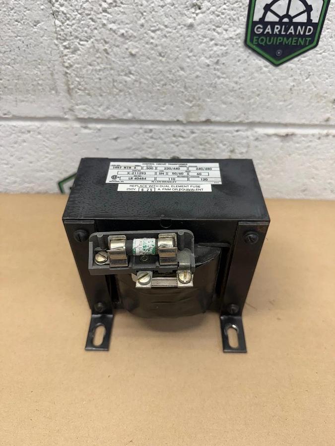 Used Allen-Bradley X-211293 Control Transformer, .500 KVA, 50/60Hz, LR 40484