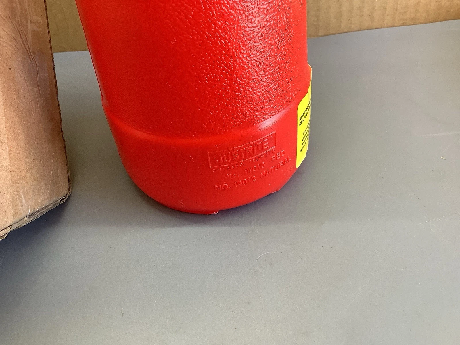 Justrite 14010 Polyethylene 1 Quart Dispensing Safety Can Red for sale online