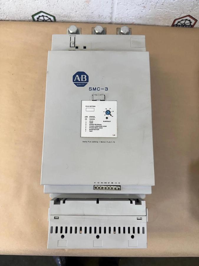 Used Allen Bradley 150-C108NBD Smart Motor Controller/Soft Start, SMC-3, 3 Ph
