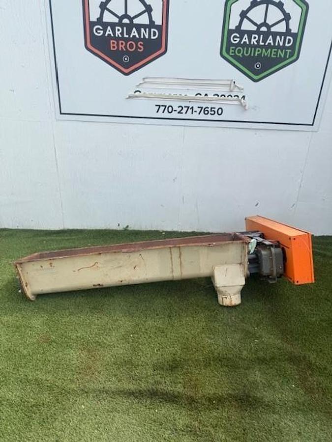 Used Industrial Screw Auger/ Conveyor 60" Long, Falk 5107 J25 7, Baldor CM35461