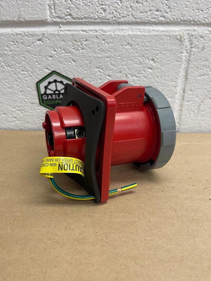 Used Hubbell HBL460R7W Pin & Sleeve Receptacle, 60A, 480V, 3 Phase