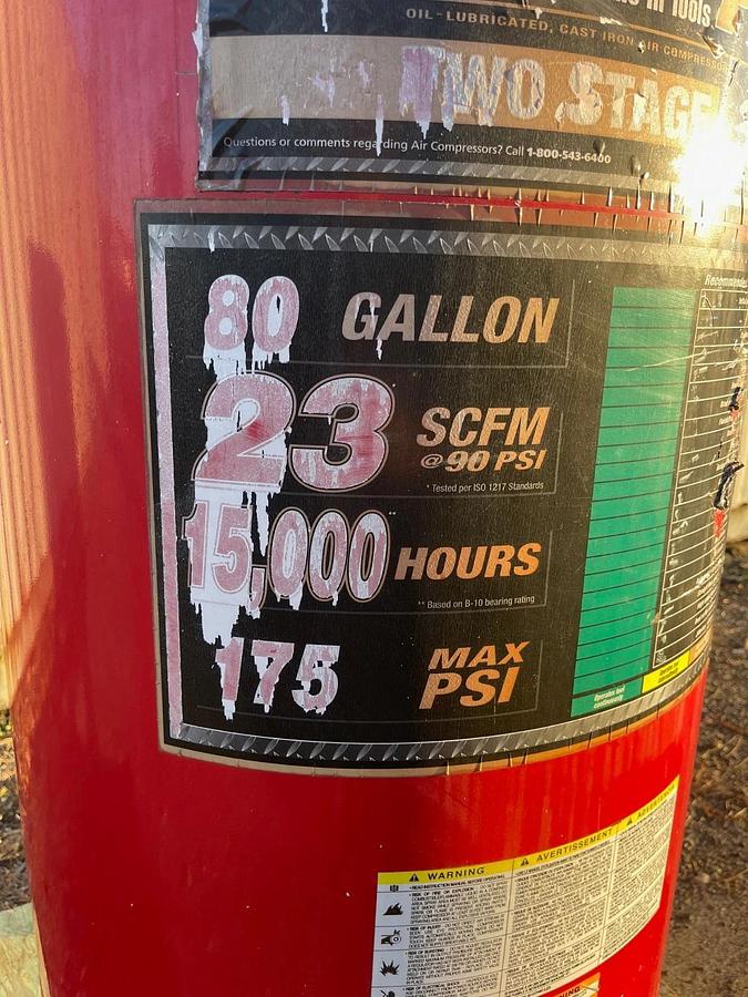 Used 80 Gallon Pressure Vessel - 175 PSI