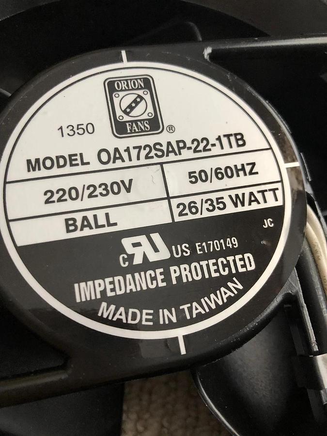 Used Orion Fans OA172SAP-22-1TB