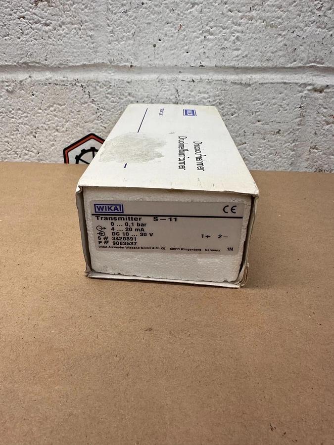 Used Wika 9083537 Transmitter Pressure Sensor S-11 4-20 mA 10-30 V, w/o Connector