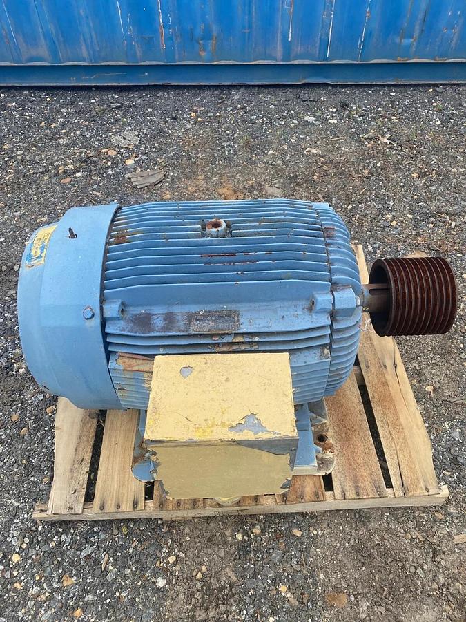 Used Weg IPE125-444T Motor, 125 HP, 1780 RPM, 460 Volt, 3 Phase
