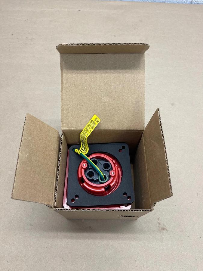 Used Hubbell HBL430R7W Pin & Sleeve Receptacle, 30A, 480VAC, 3 Phase