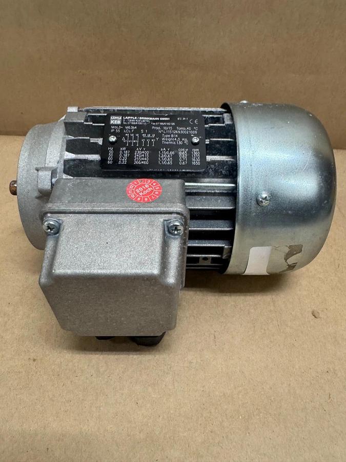 Used Liapple/Brinkmann 0.22 kW Electric Motor @ 1650 Rpm