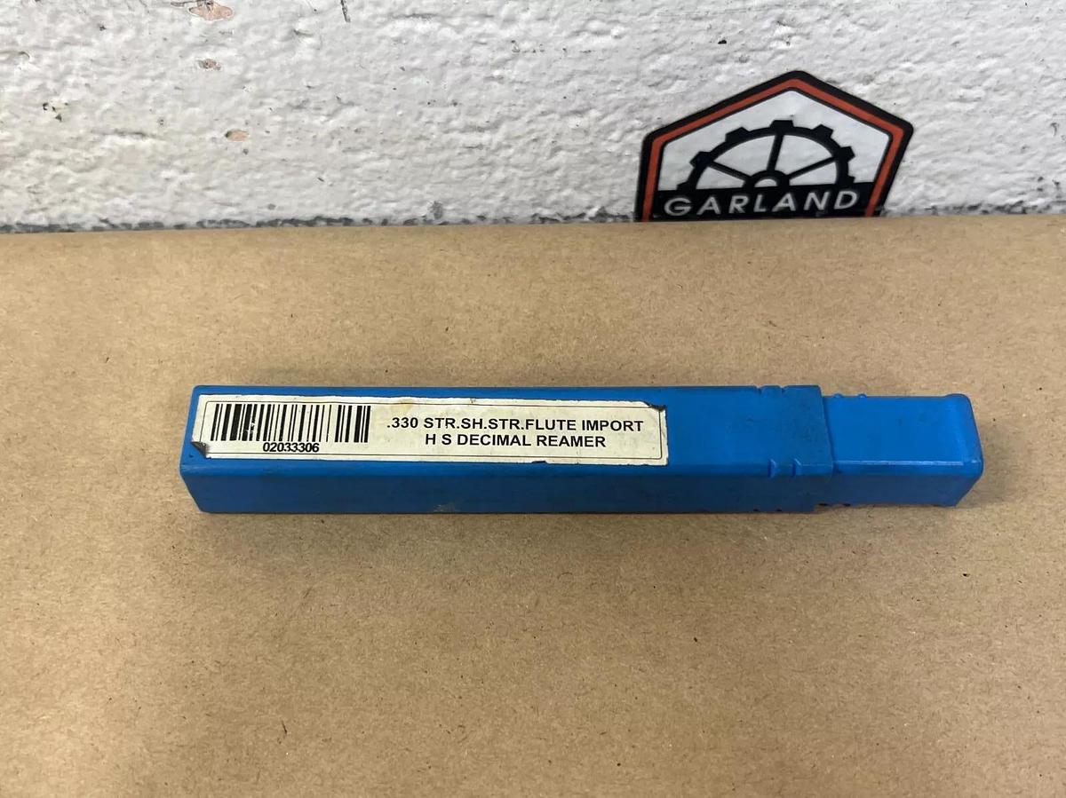 Used .330 STR.SH.STR. Flute Import HS Decimal Reamer