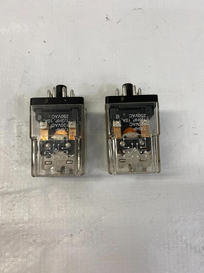 Used Potter and Brumfield KRPA-11AN-120 Relays 120V 50/60 Hz - Lot of 2