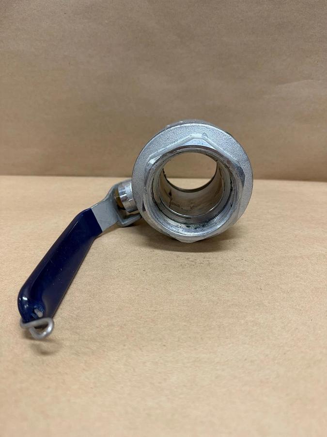 Used 2-Inch PN25 MS58 Ball Valve w/ Female Threaded Ends