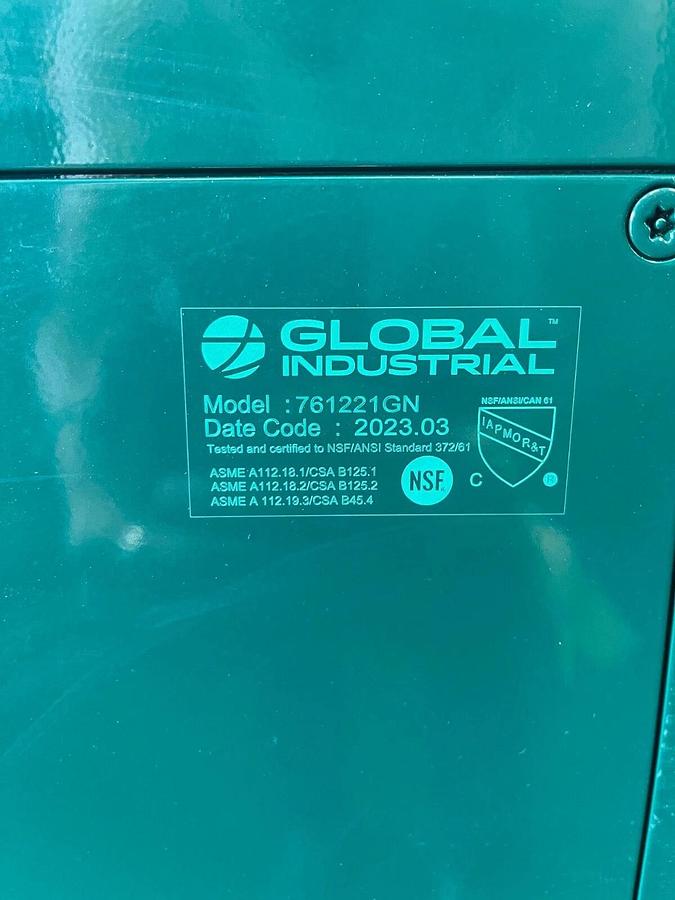 Used Global Industrial 761221GN Outdoor Bottle Filler, Drinking Fountain, Pet Station