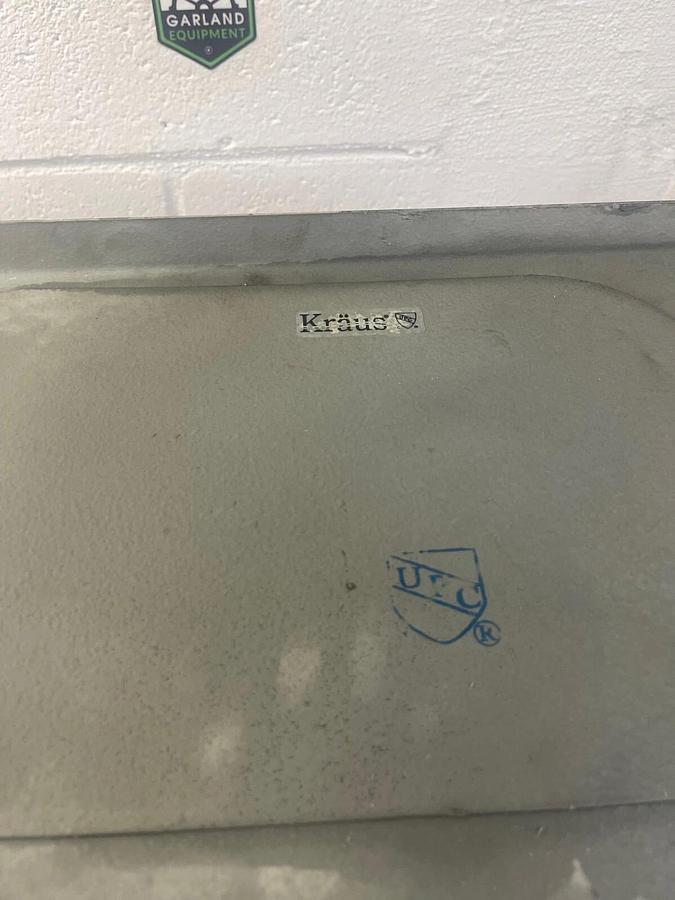 Used Kraus Stainless Steel Undermount 30” Sink w/ Sink Gate/Basin Rack