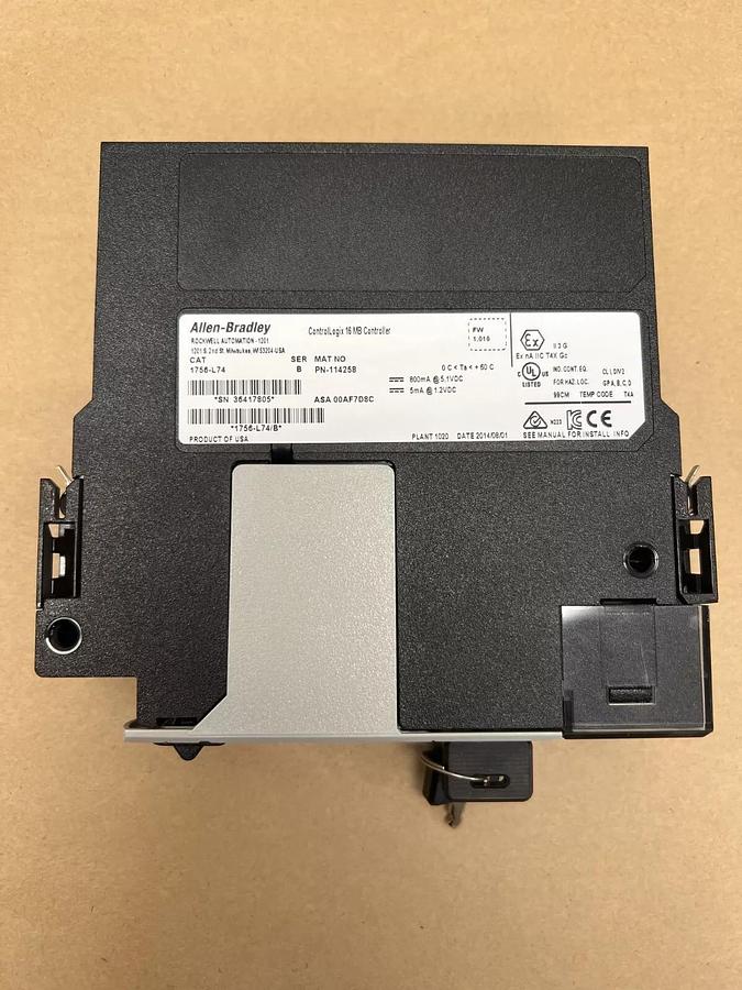 Used Allen Bradley 1756-L74 Series B ControlLogix 5574 16 MB Controller