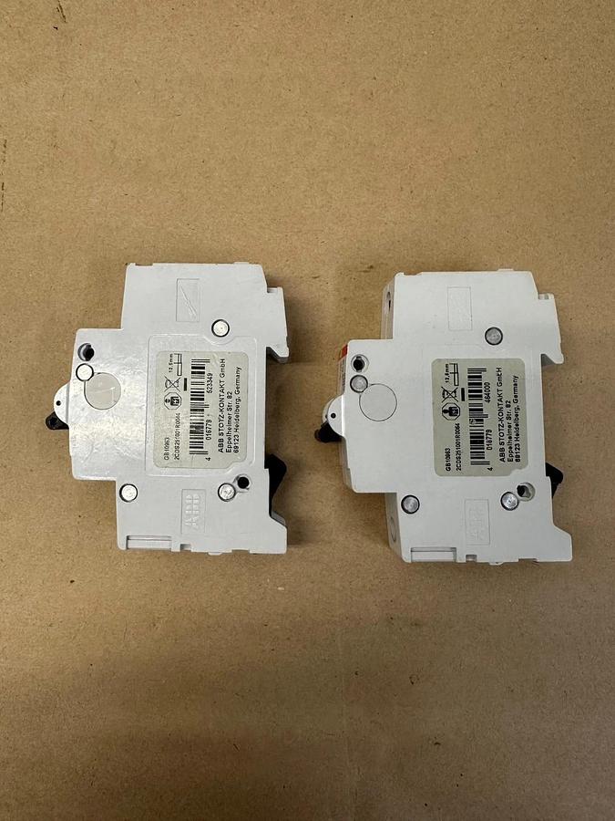 ABB Circuit Breakers S201C4, S201C6 (Lot of 2)