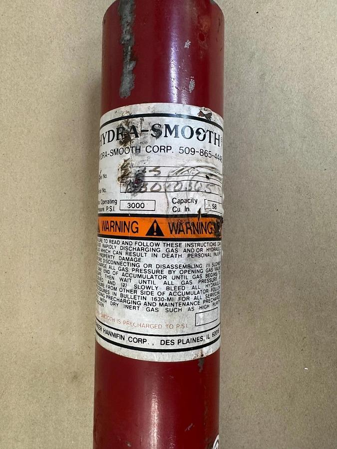 Used Hydra Smooth HS-100TP Hydraulic Accumulator