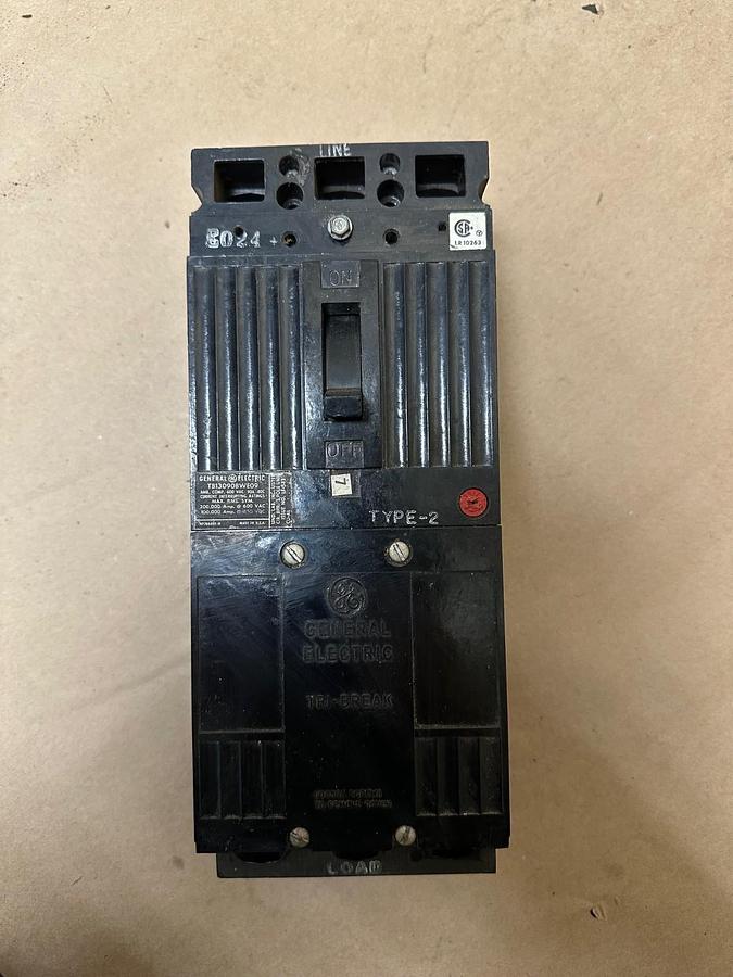 Used General Electric TB13090BWE09 90A 3 Pole Circuit Breaker