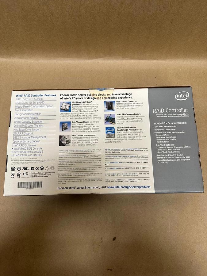 Used INTEL SRCSASJV RAID Controller *FACTORY SEALED NEW*