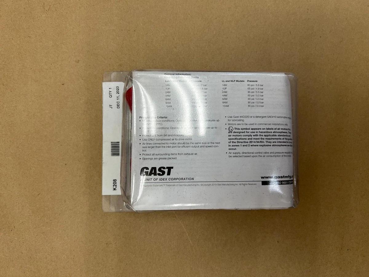 Used Gast K208 Motor Part Repair Kit